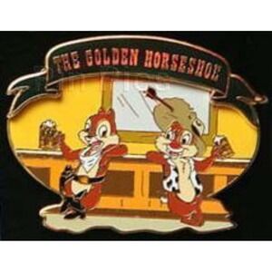 Disney Pin Chip n' Dale WDI Dining The Golden Horseshoe Saloon Cast LE 300 70568